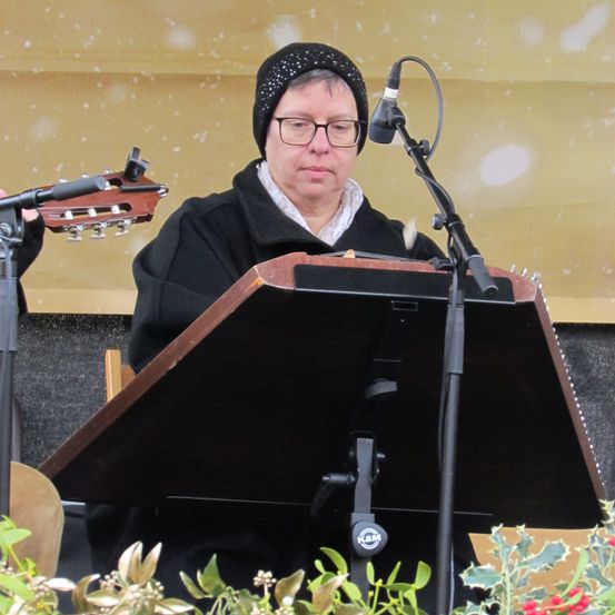 Bild enthält, Microphone, Adult, Female, Person, Woman, Crowd, Face, Head, Concert, Hat