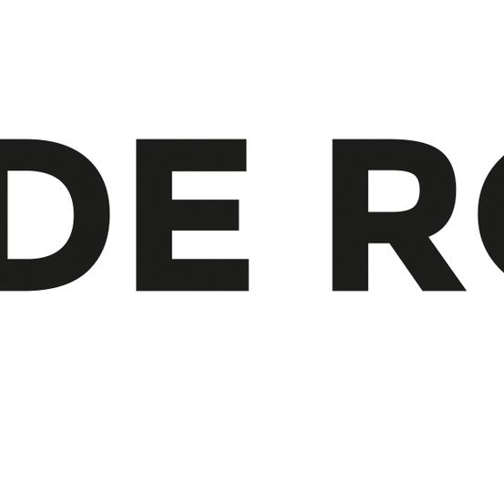 Schwarzer Text auf weißem Hintergrund mit dem Wort 'DE RO' in fetter, serifenloser Schrift. 'DE' ist größer und links von 'RO' positioniert, das kleiner ist und rechts ausgerichtet ist.