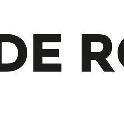Schwarzer Text auf weißem Hintergrund mit dem Wort 'DE RO' in fetter, serifenloser Schrift. 'DE' ist größer und links von 'RO' positioniert, das kleiner ist und rechts ausgerichtet ist.