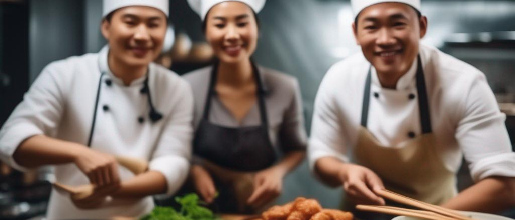 Bild enthält, Adult, Female, Person, Woman, Food, Food Presentation, Chef, Male, Man, Face