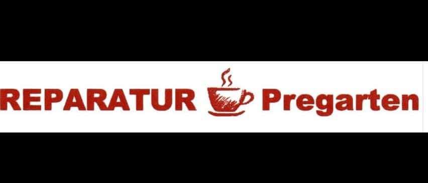 Das Logo eines Kaffeeladens namens 'Separatur Pregarten'. Es zeigt eine stilisierte Kaffeetasse mit Dampf und den Namen in Rot. Der Hintergrund ist weiß.