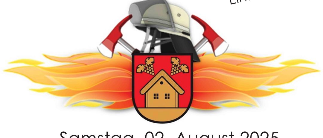 Einladung zum Feuerwehrfest. Der Eintritt ist frei. Es beginnt am Samstag, 2. August 2025 um 17:00 Uhr im Rusthaus Inzenhof. Musik von Die Schlafinga.