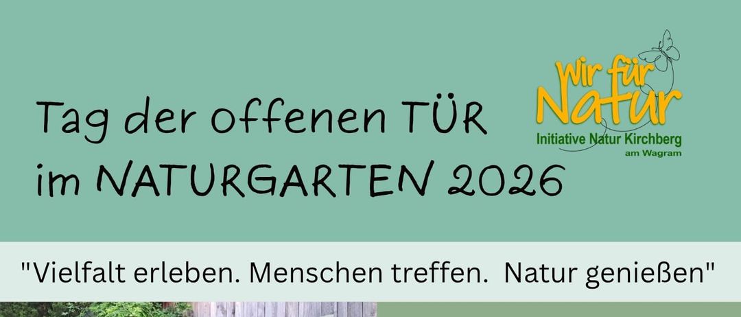 Plakat für eine Veranstaltung in Kirchberg am Wagram am 21.06.2026. Gastgeber sind Familie Wolf, Familie Wittmann und andere. Vormittags- und Nachmittagssitzungen von 9:30 bis 12:00 und 13:30 bis 16:00.