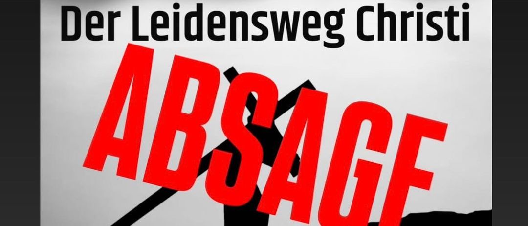 Plakat für Christis Leidensweg-Veranstaltung am 20. Februar 2026 um 19:00 Uhr in der Deutschen Katholischen Kirche. Der Eintritt ist frei. Der Reinerlös kommt karitativen Zwecken zugute!