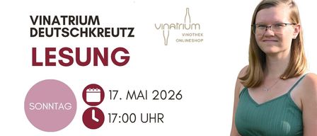 Plakat für eine Lesung. Das Buch Bet on Life wird vorgestellt mit einer Frau in einer Brille. Die Veranstaltung ist am 17. Mai 2026 um 17:00 Uhr.