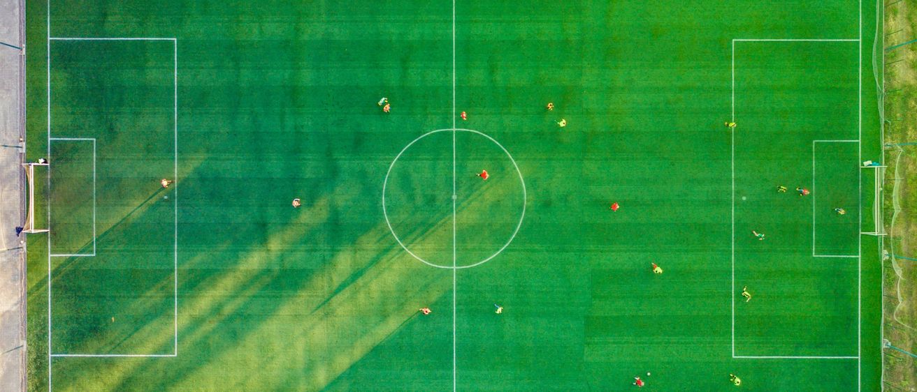 Bild enthält, Field, Person, Blackboard, Football, Soccer, Outdoors, Bird, People