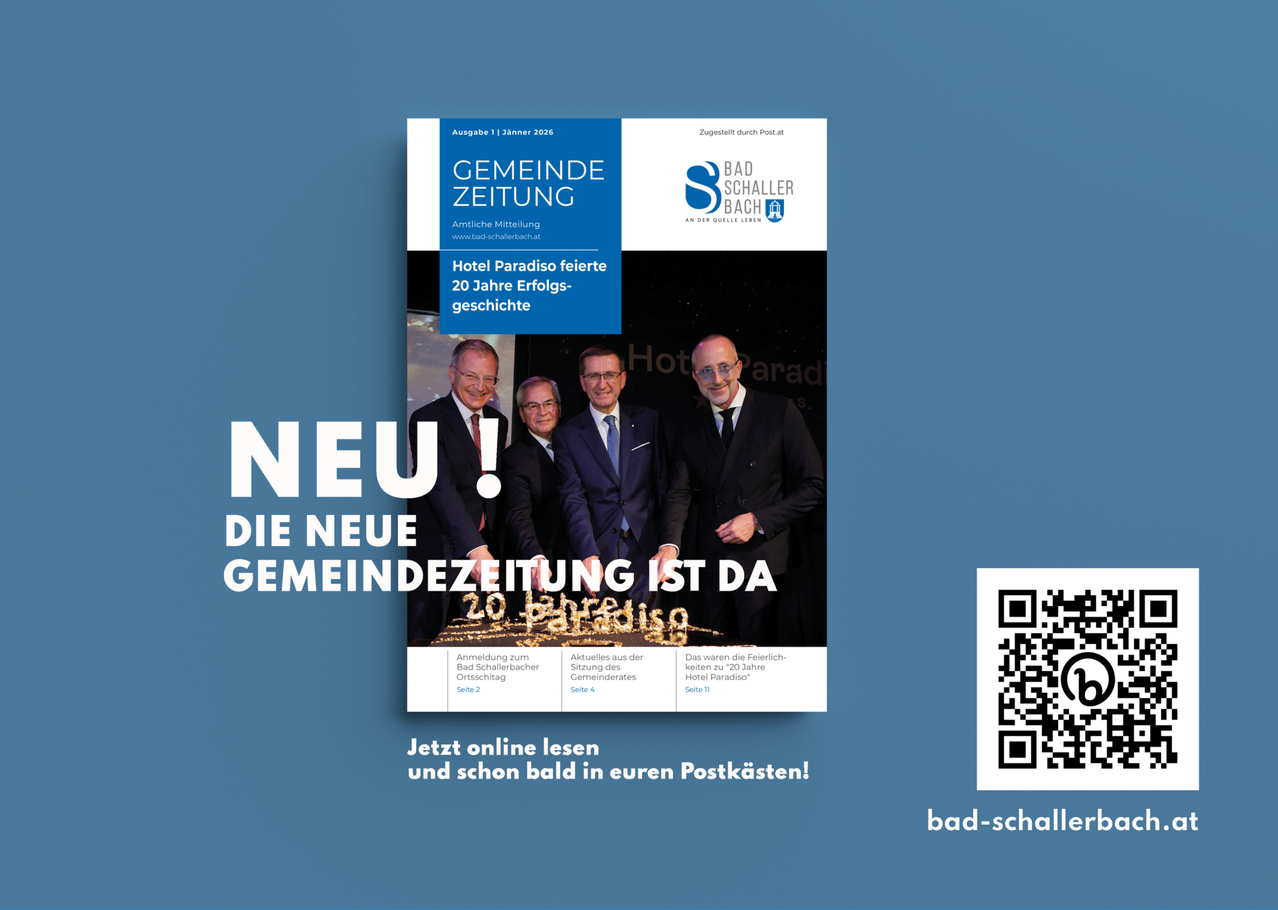 Die neue Gemeindezeitung ist da. Hotel Paradiso feiert 20 Jahre Erfolgsgeschichte. Lesen Sie die aktuelle Ausgabe online und bald in Ihrem Postkasten.