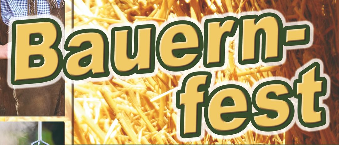 Veranstaltungsplakat für Dorffest in Liebeoch am 07. Juni 2026, Beginn 11 Uhr. Es zeigt gegrilltes Fleisch, Bier und verschiedene Aktivitäten. Veranstaltet von Familie Pitsch in Dorfstrasse 26.