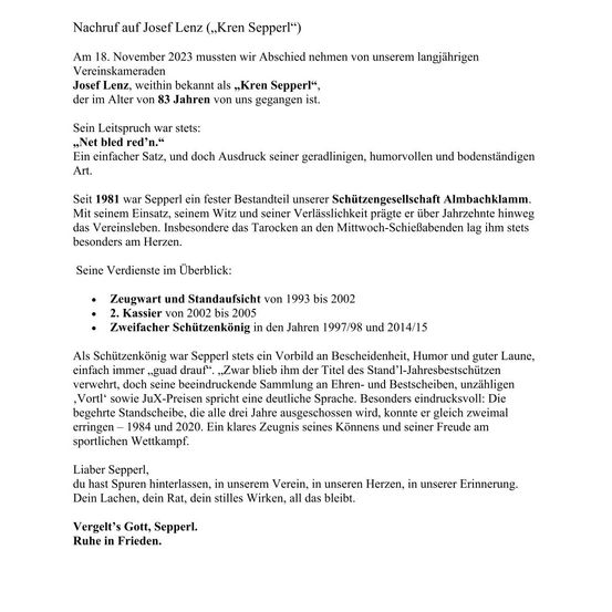 NachrufLenzJosefverstorben18.11.2022