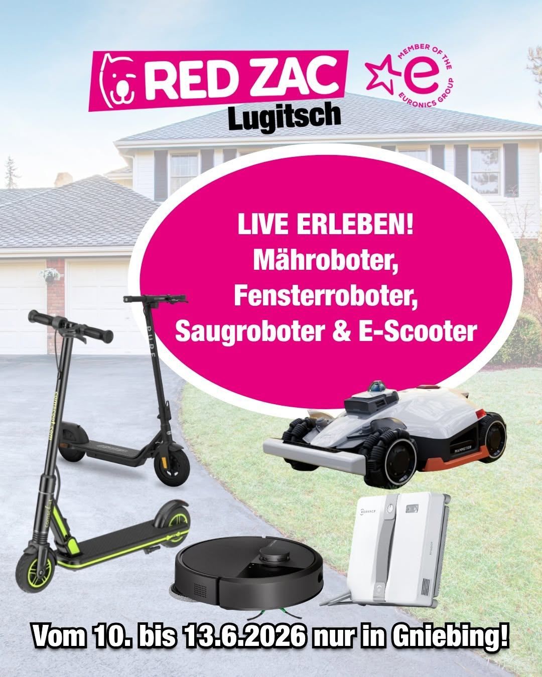 Roboter live erleben bei RED ZAC Lugitsch in Gniebing!