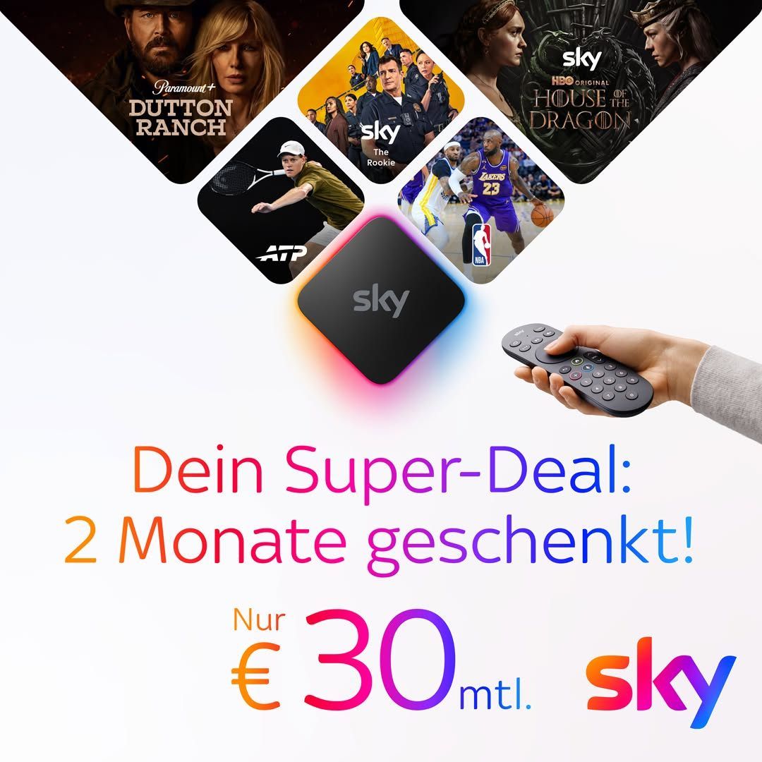 Das Beste von Sky um nur € 30 mtl.