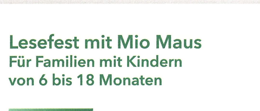 Fest mit Mio Maus, Millionen mit Kindern bis 18 Monate.