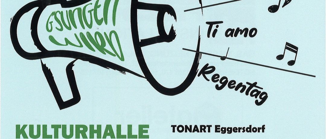 Ein Plakat für die Veranstaltung Sister Act in der Kulturhalle Eggersdof am 30. und 31. Mai 2026. Vorverkauf ist 12 Euro, und Abendkarten sind 15 Euro.