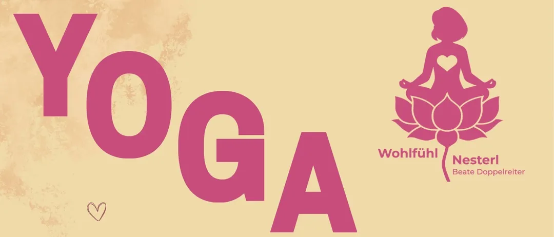 Poster für Yogakurse mit einer Frau in einer Yoga-Pose. Die Kurse beginnen am 21. September 2026. Zeiten und Tage variieren.
