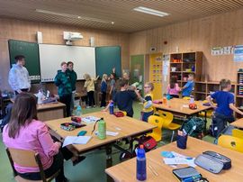 Building, School, Boy, Child, Male, Person, Chair, Shoe, Classroom, Student