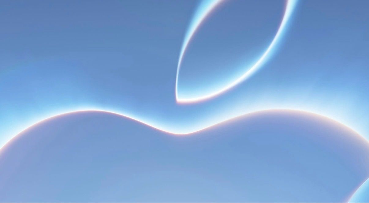 An abstract image with blue and white wavy lines on a blue background.