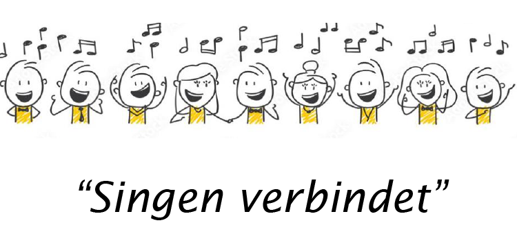 A flyer for Magnuschor Rons and Mannlicher Schins-Rons. They will perform on Saturday, April 11, 2026 at 8:00 PM in the Magnussaal Rons. The event theme is 'Singing connects'.