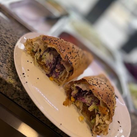 Bild enthält, Food, Food Presentation, Plate, Bread, Crepe, Pancake, Brunch