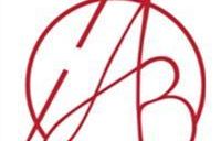 Ein stilisiertes rotes Monogramm mit den Buchstaben 'A' und 'B', die in einem roten Kreis auf weißem Hintergrund verwoben sind.