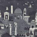 Building, Dome, City, Metropolis, Urban, Cathedral, Art, Spire, Person, Drawing