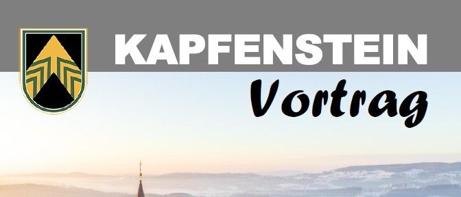 Ein Plakat zeigt eine Kirche mit einem Glockenturm vor einer verschneiten Landschaft mit einem nebelbedeckten Tal. Die Veranstaltung ist am Mittwoch, den 14. Januar 2026, um 19:00 Uhr im Gemeindezentrum Kapfenstein. Es ist ein Vortrag über 'Erste Hilfe bei Kindern.'
