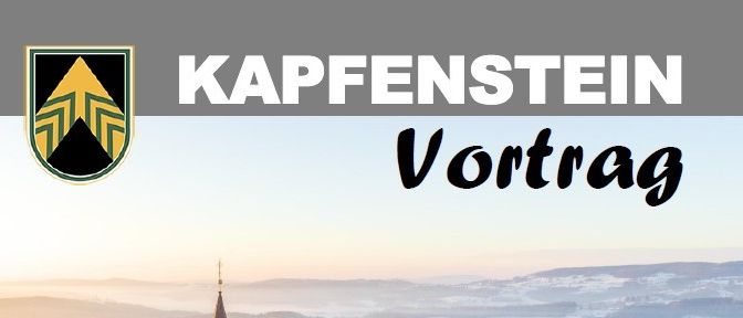 Plakat für einen Vortrag am Mittwoch, 11. Februar 2026, um 19.00 Uhr im Gemeindezentrum Kapfenstein. Das Thema ist das Schneiden von Zierpflanzen und die Gartenpflege im Jahresverlauf. Ein Kirchturm ist in der verschneiten Landschaft zu sehen.