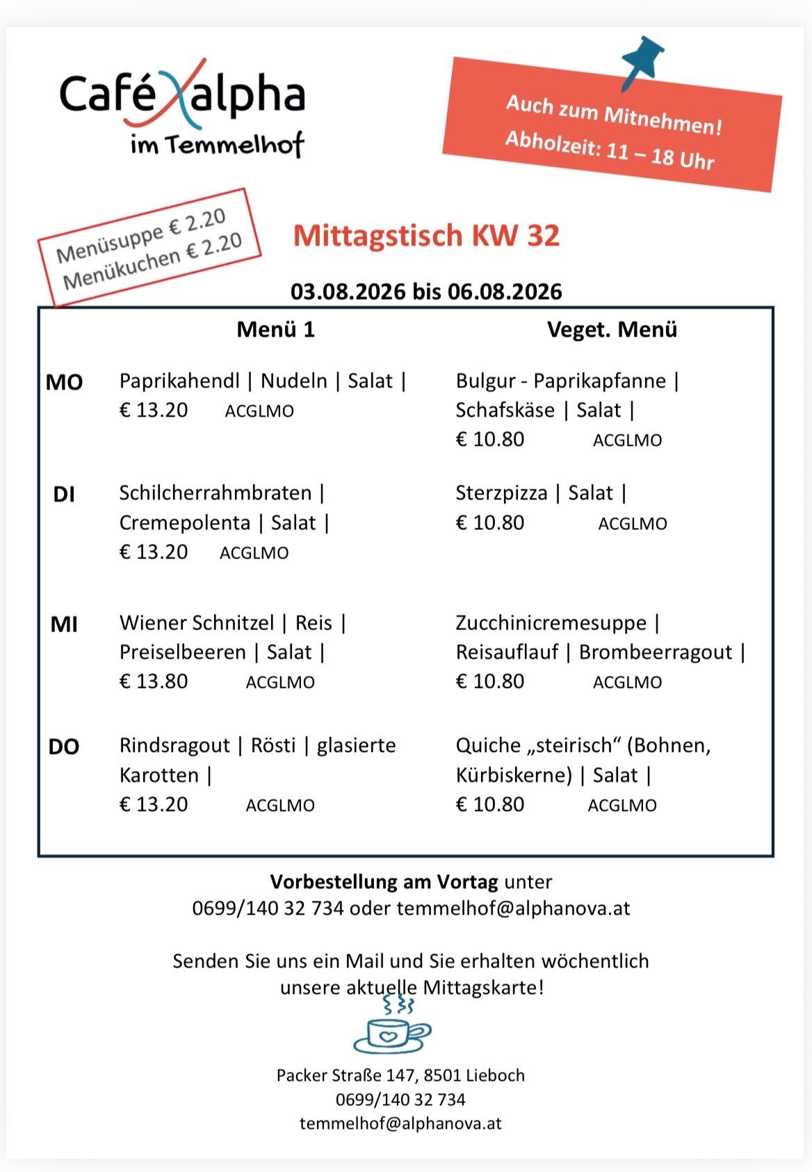 Mittagstisch 
