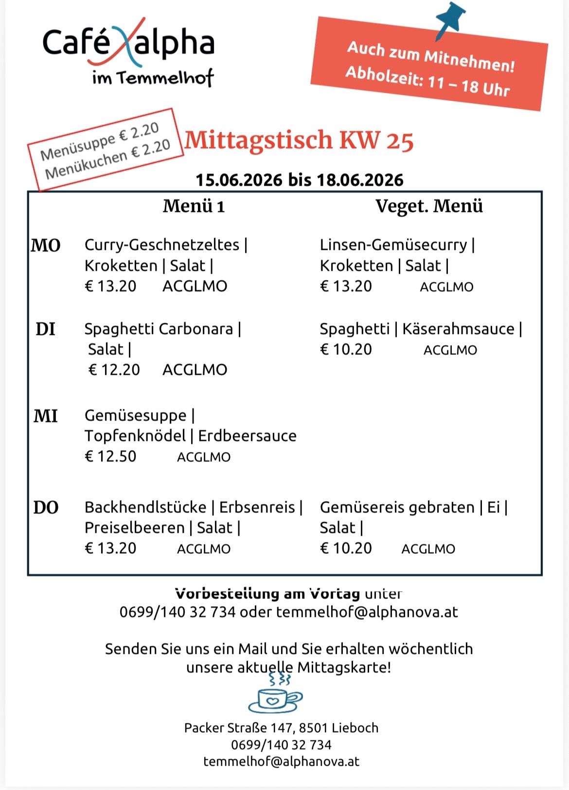 Mittagstisch 