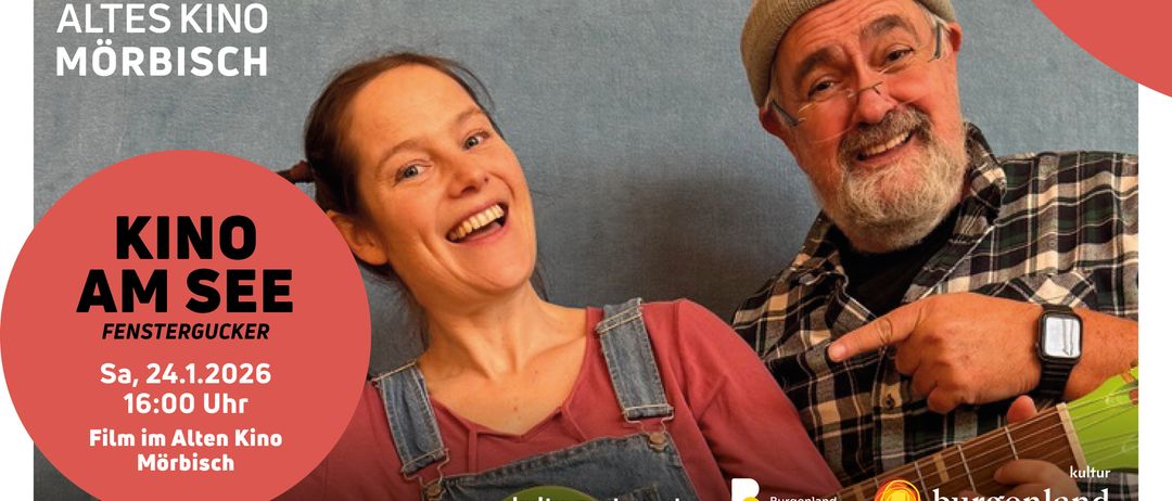 Eine lächelnde Frau in einer Latzhose und ein Mann mit einer Mütze und Brille, der auf etwas zeigt, beide schauen in die Kamera. Ein roter Kreis mit dem Text '6' und einem Website-Logo.