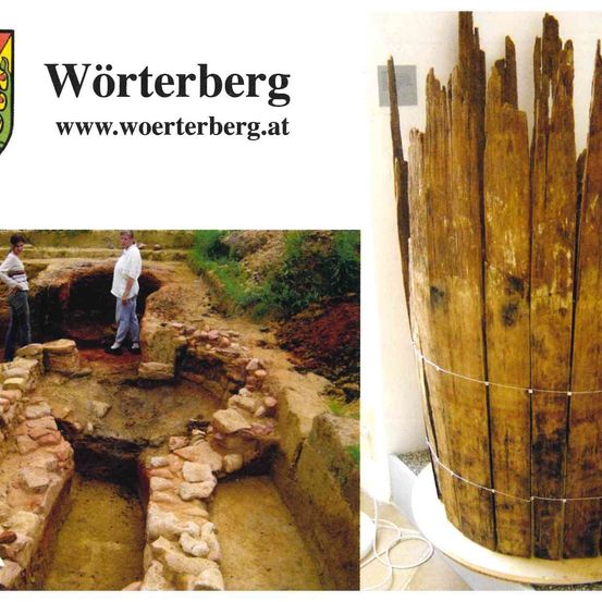 Postkarte_Gmde Wörterberg_Ausgrabung Römerzeit_Vorderseite