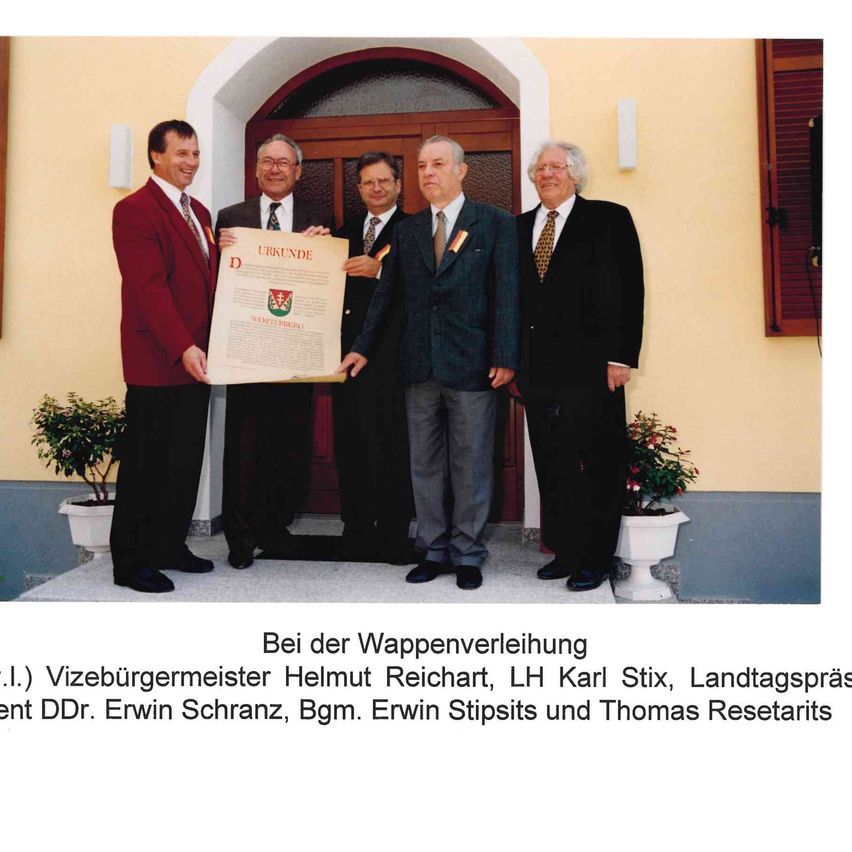 Verleihung Gemeindewappen Wörterberg 1997