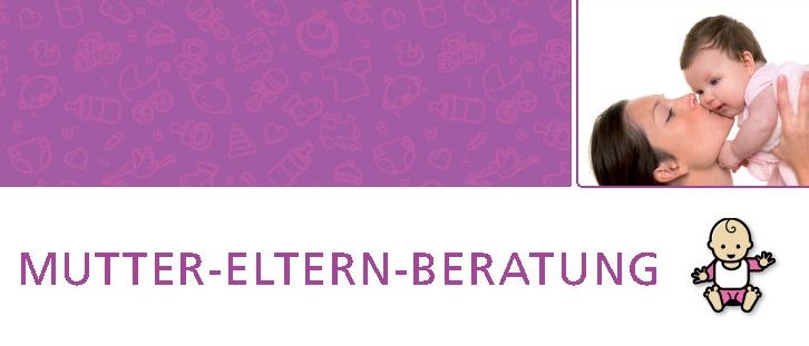 Ein Flyer für Mutter-Eltern-Beratung in Raasdorf für 2026. Er listet Termine und Zeiten für Beratungen auf, mit zwei Spalten für Monate. Die linke Spalte listet Monate mit spezifischen Daten auf und die rechte Spalte listet Monate ohne Daten auf. Das Team wird von Dr. Martina Kreisch und Barbara Dushkowitz geleitet.