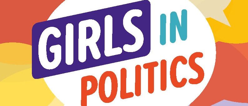 Ein Werbeplakat für Girls in Politics zeigt eine Sprechblase mit dem Titel. Es lädt Mädchen und junge Frauen im Alter von 10 bis 18 Jahren ein, einen Tag mit Bürgermeister Lukas Zehetner am 16. Oktober 2025 von 12 bis 17 Uhr zu verbringen.