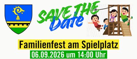 Speichern Sie das Datum für das Milleniumfest am 06.09.2026 um 14:00 Uhr. Zwei Kinder schwingen auf einem Seil.