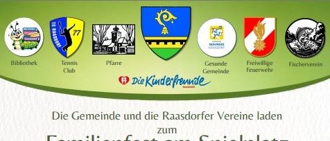 Poster for a family festival at the playground featuring various clubs, activities, and a tree. The poster includes details about the event, such as the date, time, and activities planned.