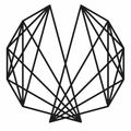 Logo für Josef Matthias Haueis Musikschule in Neuer Neustadt, Bad Fischau. Das Logo zeigt eine geometrische Diamantform mit modernem, minimalistischem Design.