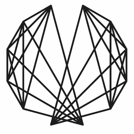Logo für Josef Matthias Haueis Musikschule in Neuer Neustadt, Bad Fischau. Das Logo zeigt eine geometrische Diamantform mit modernem, minimalistischem Design.
