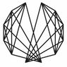 Logo für Josef Matthias Haueis Musikschule in Neuer Neustadt, Bad Fischau. Das Logo zeigt eine geometrische Diamantform mit modernem, minimalistischem Design.