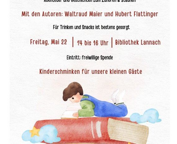 Ein Plakat für Träume auf Papier zeigt ein Kind, das auf einem Buch mit Wolken und Sternen schläft. Freier Eintritt, Snacks verfügbar.