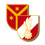 Freiwillige Feuerwehr Kobersdorf-Logo. Ein Schild mit rotem Hintergrund und gelbem Rand. Es zeigt eine Flamme und ein Sternsymbol, wobei die Flamme in der Mitte platziert ist.