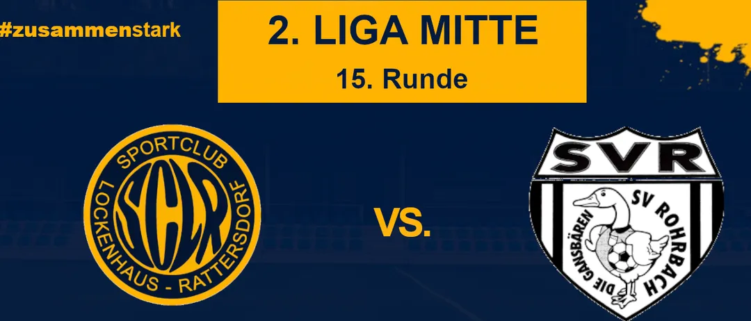 Ein Fußballspiel zwischen Lockenhaus und SV Rohrbach. Das Spiel findet am 3. November 2025 um 14:00 Uhr und 16:00 Uhr in der Naturparkarena Lockenhaus statt.