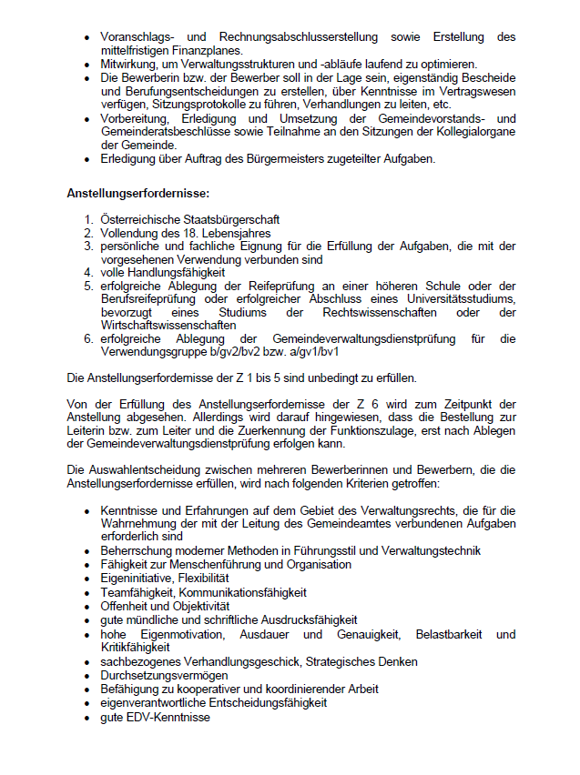 Das Dokument behandelt die Anforderungen für Gemeinderatspositionen, einschließlich Alter, Wohnsitz und Qualifikationen für Gemeinderäte. Es listet verschiedene Aufgaben und Pflichten für Gemeinderäte auf, wie die Teilnahme an Sitzungen, die Umsetzung von Entscheidungen und die Sicherstellung eines effizienten Finanzmanagements. Das Dokument erläutert auch die Ernennungskriterien für Gemeinderäte, wobei der Schwerpunkt auf Wissen, Erfahrung und persönlichen Eigenschaften liegt.