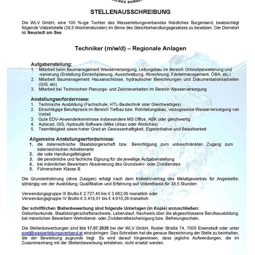 20260717StellenausschreibungTechnikerAN