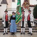 Glove, Adult, Female, Person, Woman, Flag, Hat, Male, Man, People