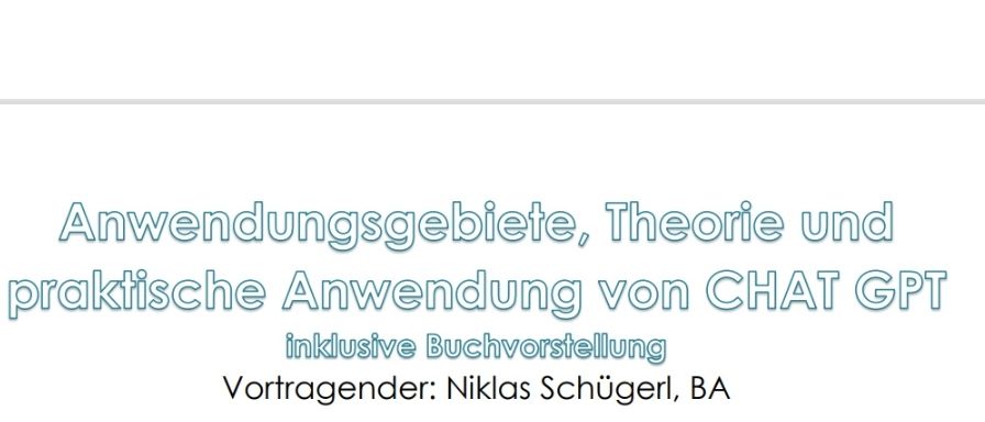 Entdecken Sie die faszinierende Welt der Künstlichen Intelligenz im Vortrag. Erkunden Sie die Anwendungsgebiete von Chat GPT - Theorie und praktische Anwendung. Lernen Sie moderne KI-Systeme kennen. Verstehen Sie, wie Chat GPT funktioniert, seine technologischen Prinzipien und die Auswirkungen auf Arbeit und Leben.