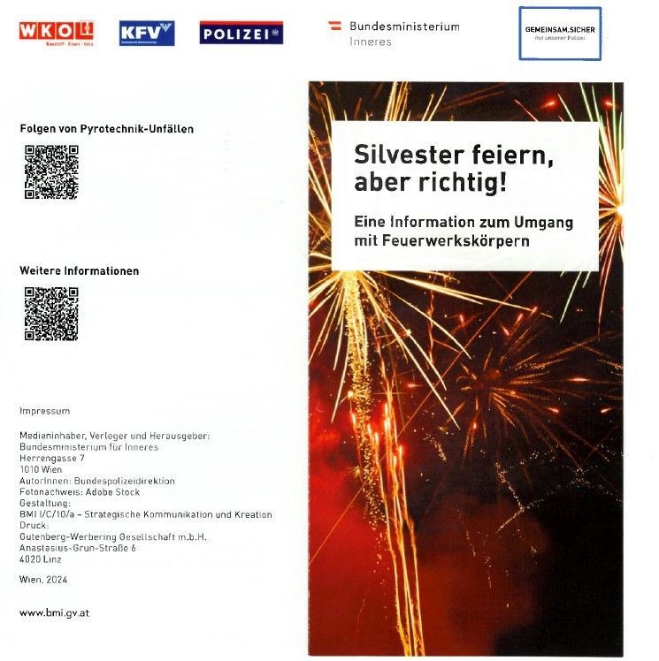 Bild enthält, Advertisement, Poster, Fireworks, Page, Text, QR Code