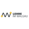 Das Bild zeigt das Logo von 'Lehr im Walgau'. Es besteht aus einem stilisierten Buchstaben 'W' in Grau mit gelben Punkten, gefolgt vom Text 'Lehr im Walgau' in fetter schwarzer Schrift. Das Logo ist schlicht und modern und repräsentiert wahrscheinlich eine Bildungseinrichtung in der Region Walgau.