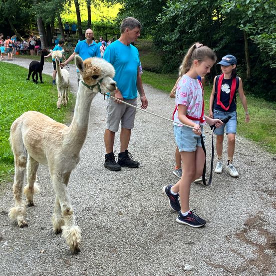 Bild enthält, Shorts, Person, Child, Female, Girl, Shoe, Adult, Male, Man, Walking