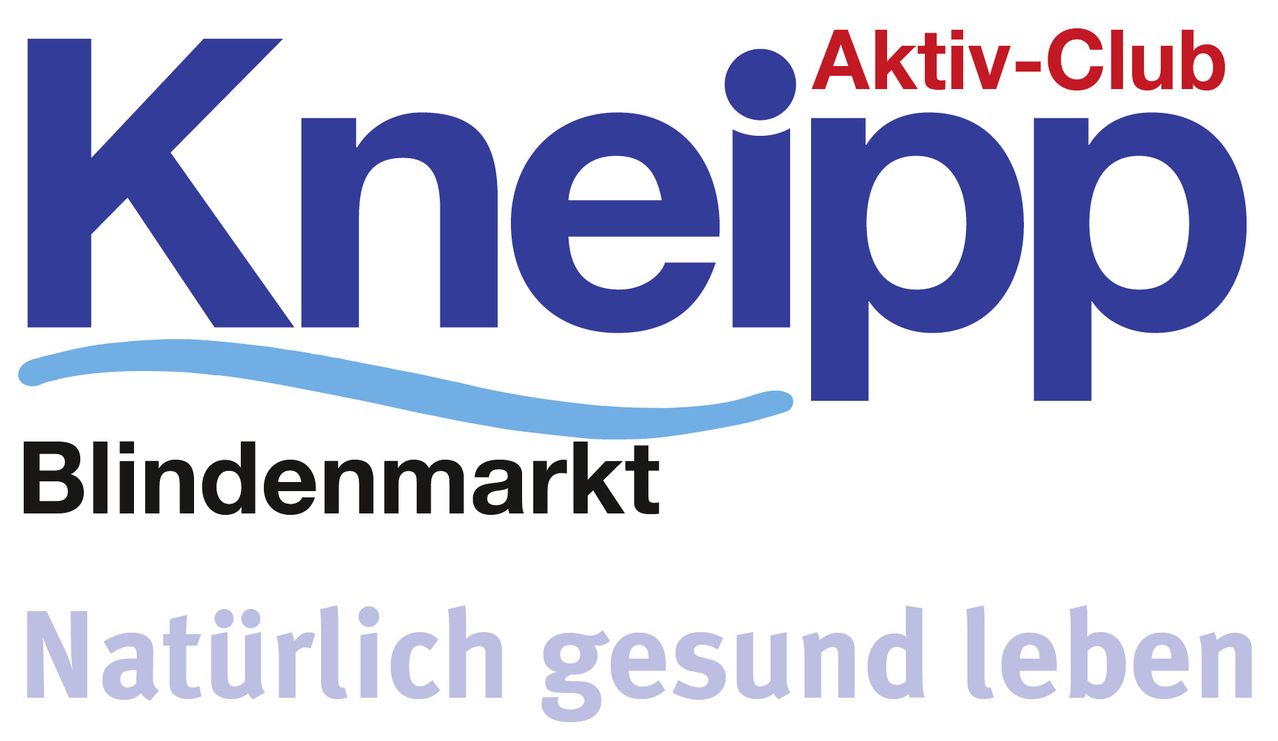 Das Bild zeigt das Logo von Aktiv neip Denmark, das Gesundheit und Wellness betont. Der Markenname ist prominent in Blau dargestellt.