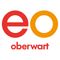 Das Logo zeigt zwei sich überschneidende Kreise, einen roten und einen orangefarbenen, mit dem Wort 'oberwart' darunter in Rot.